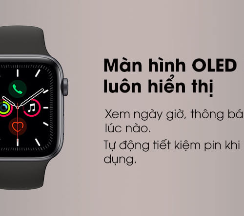 apple watch s5 lte 44mm vien nhom day cao su den5