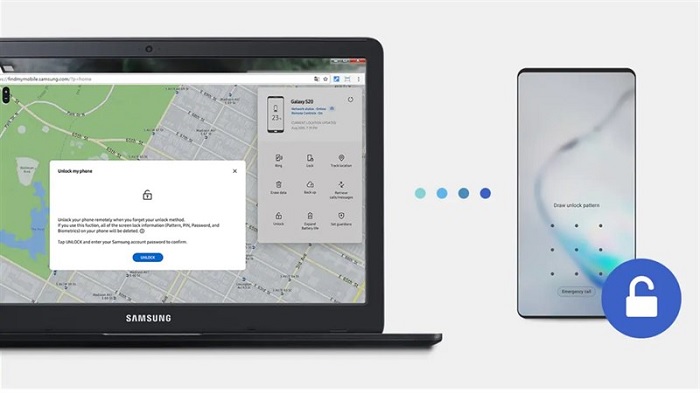 Cách tìm thiết bị Samsung dù không có kết nối mạng 2 Samsung