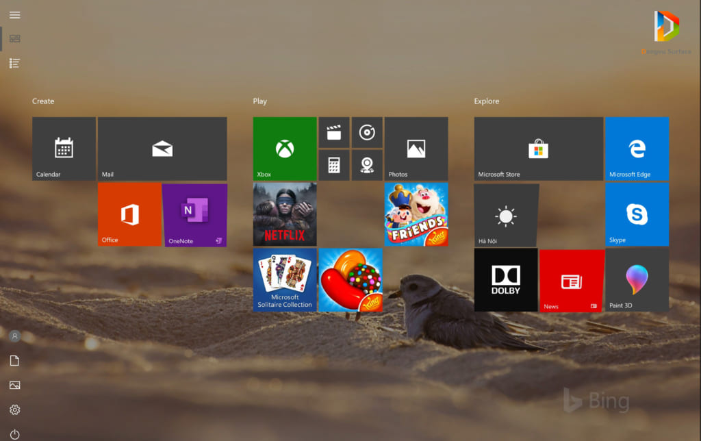 Hướng dẫn bật/tắt chế độ Tablet trên Surface Pro chạy Windows 10 1 che do Tablet