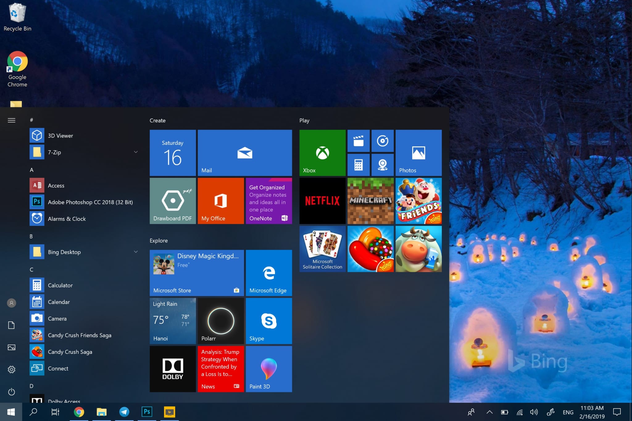 Hướng dẫn bật/tắt chế độ Tablet trên Surface Pro chạy Windows 10 4 che do tablet 3