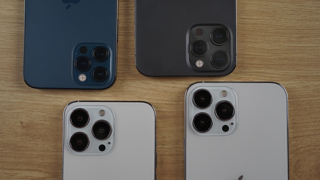 Hình ảnh rò rỉ 4 chiếc iPhone 13 tại Việt Nam 6 mo hinh iphone 13 5